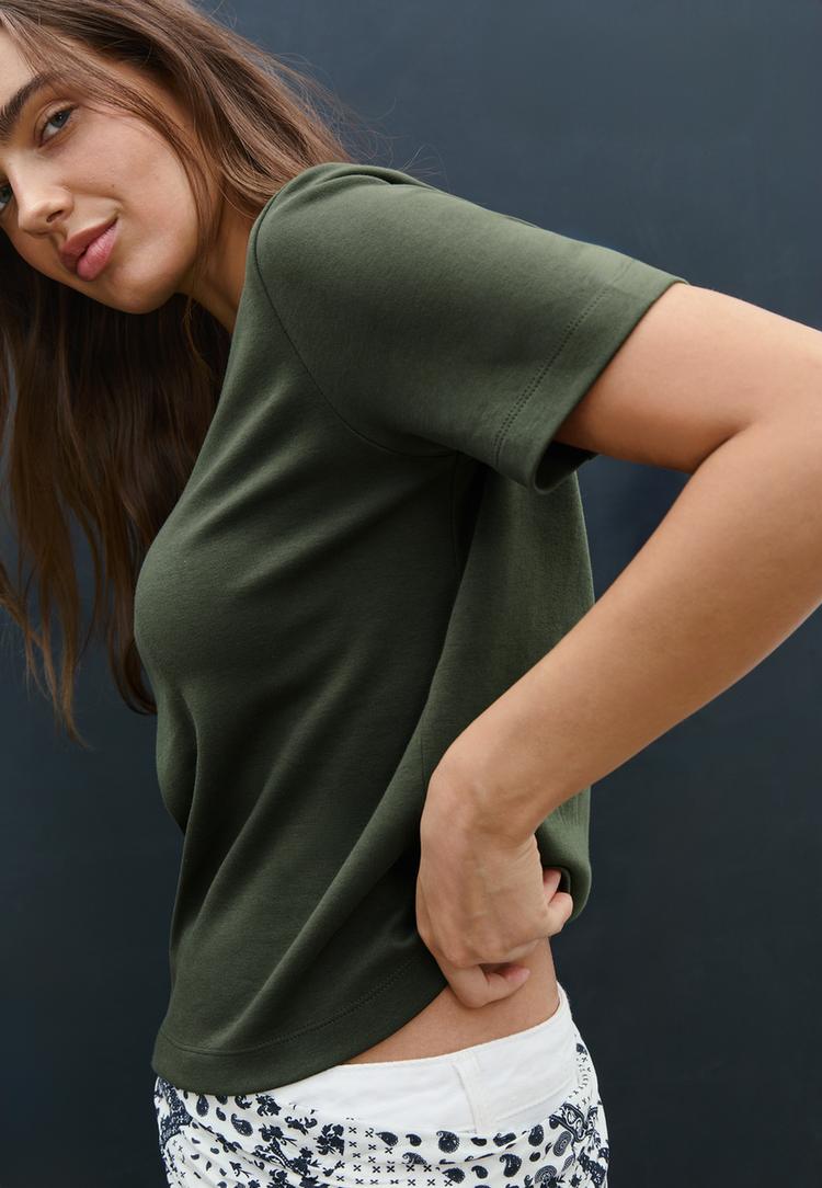 basic t shirt regular fit heavy weight