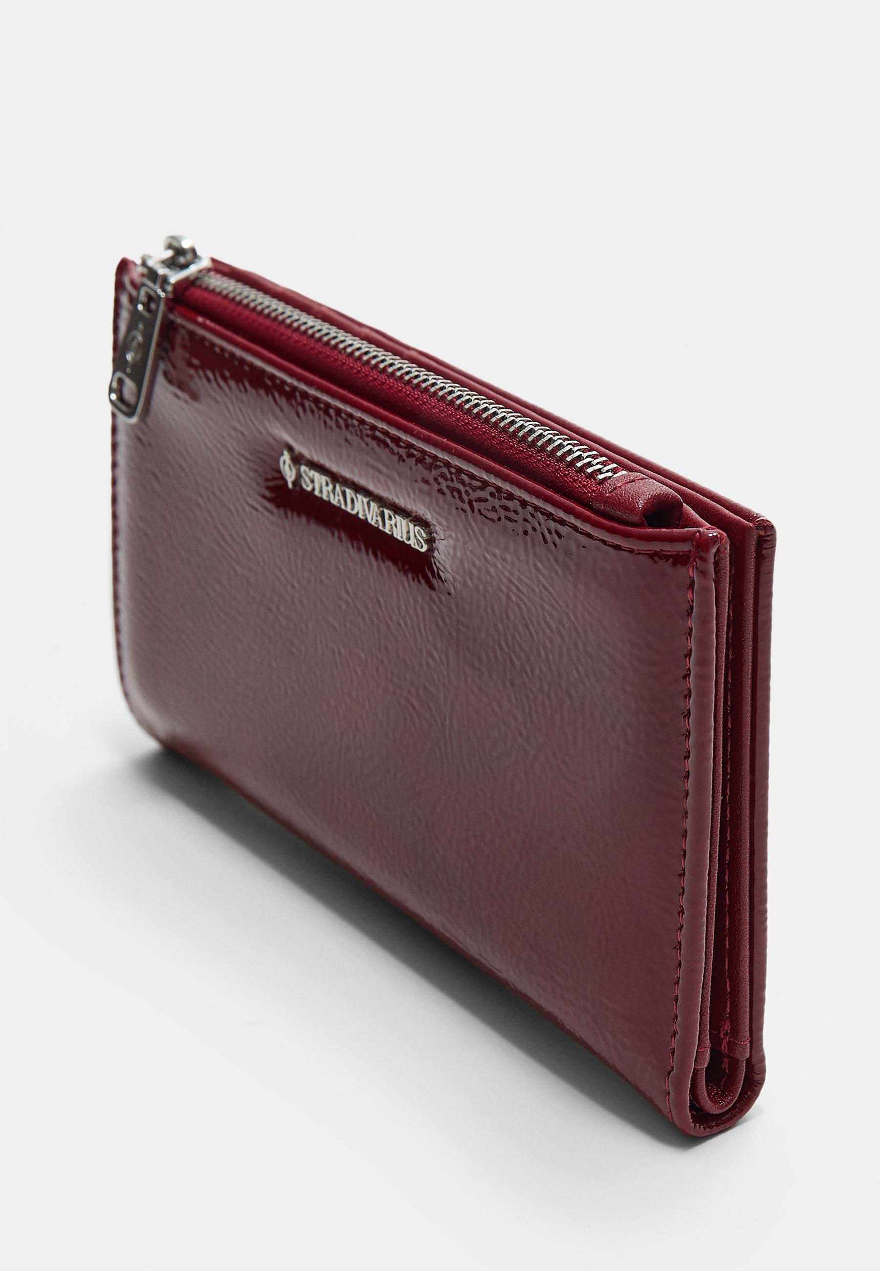 Rectangular purse with zip — Red