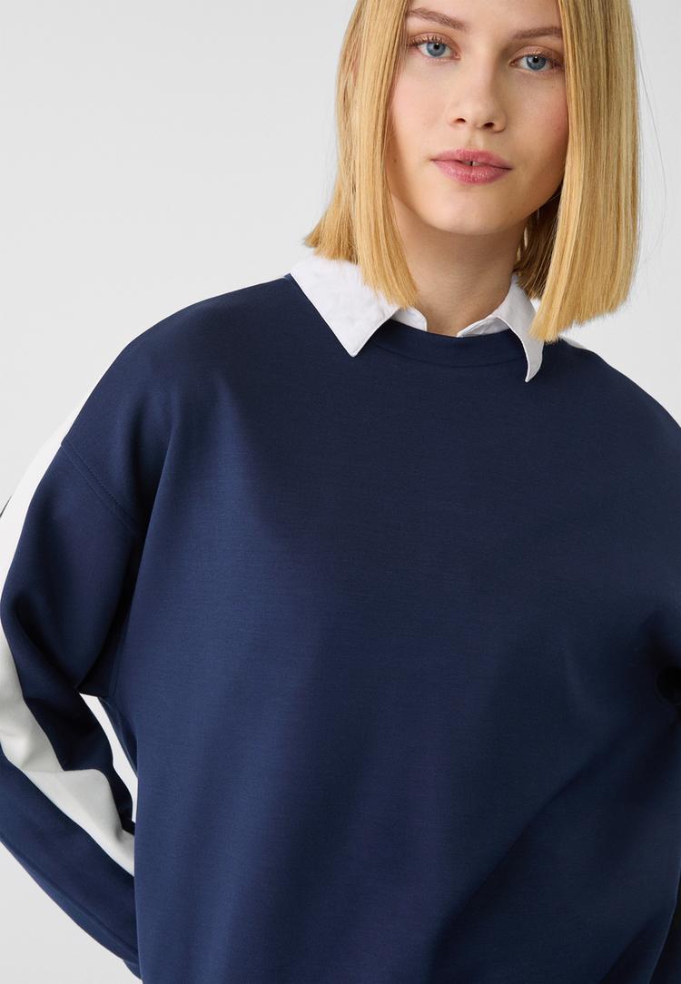sudadera raya lateral tacto suave