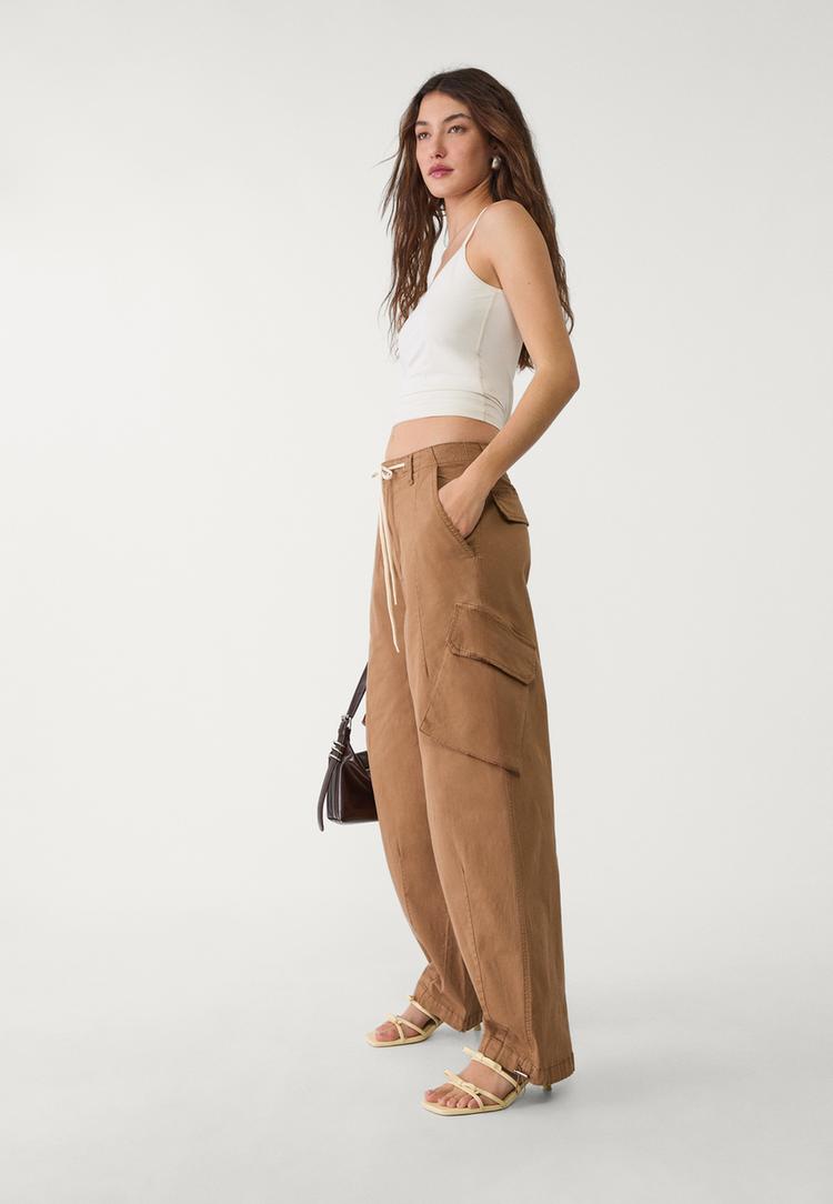 barrel balloon cargo trousers