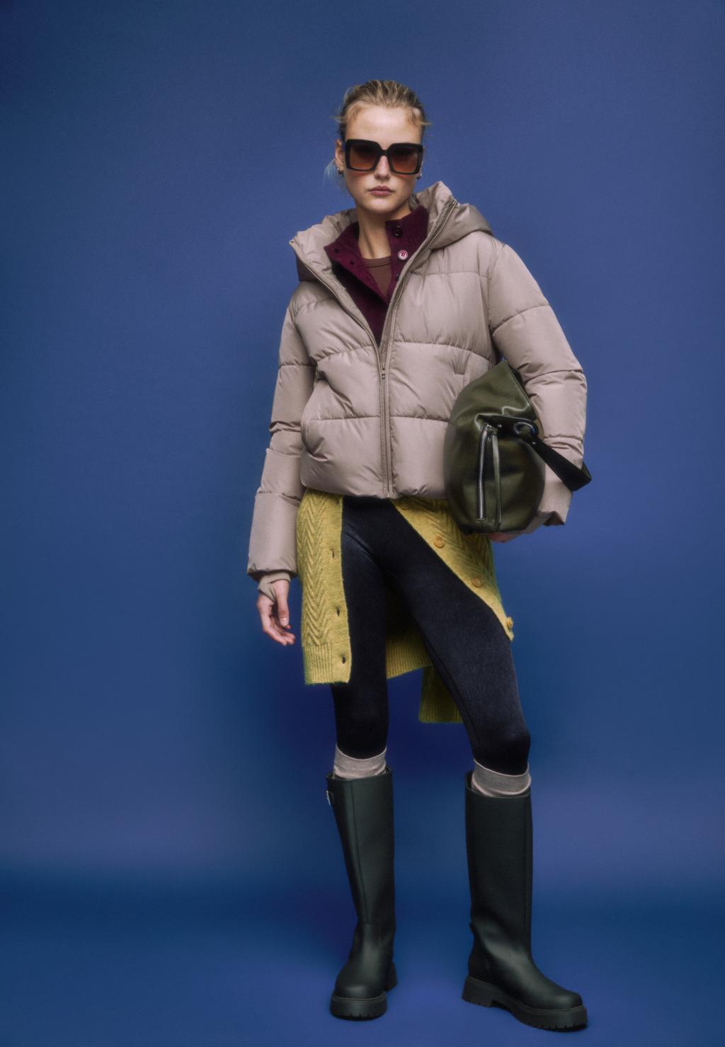 Basic hooded puffer jacket