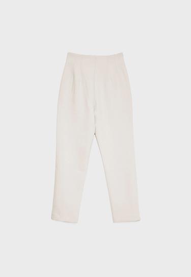 Darted smart trousers — Ecru 7