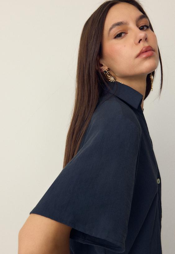 camisa fluida botones