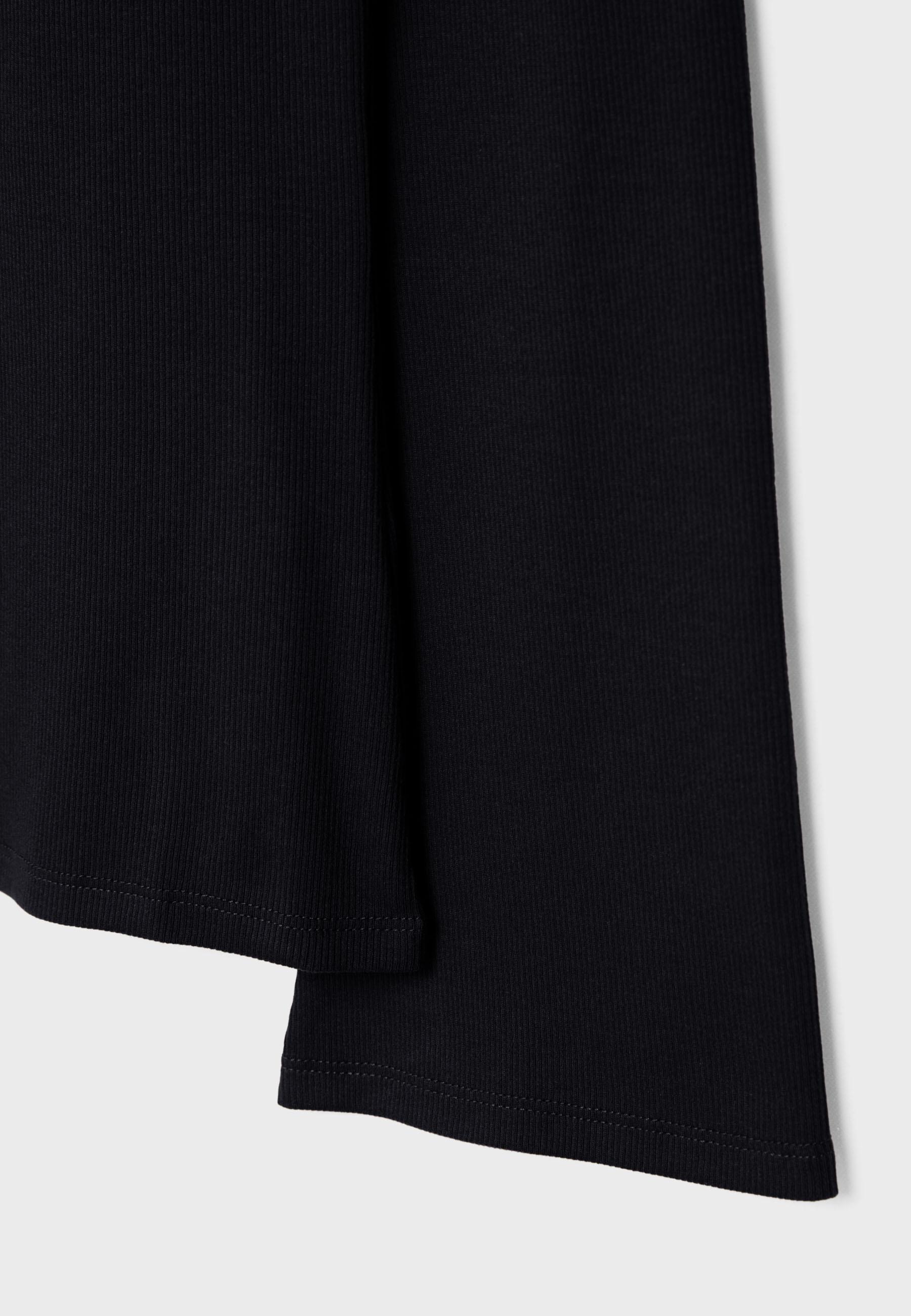 Basic bell sleeve T-shirt — Black