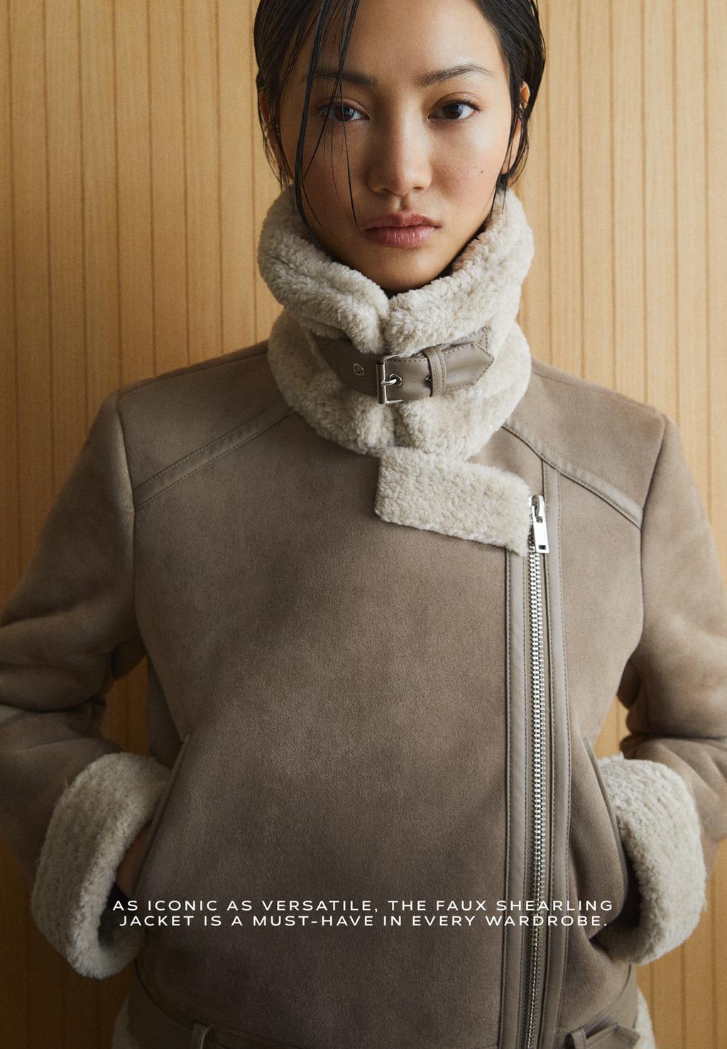 Cazadora biker doble faz efecto ante