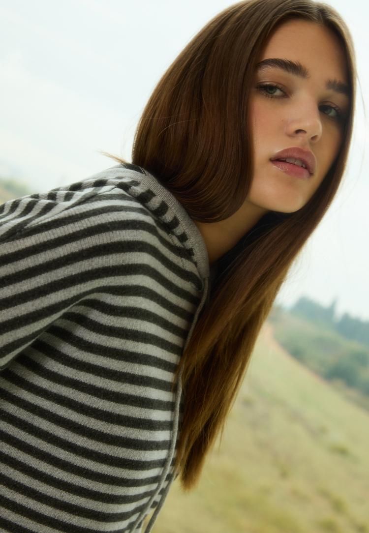 jersey capucha rayas