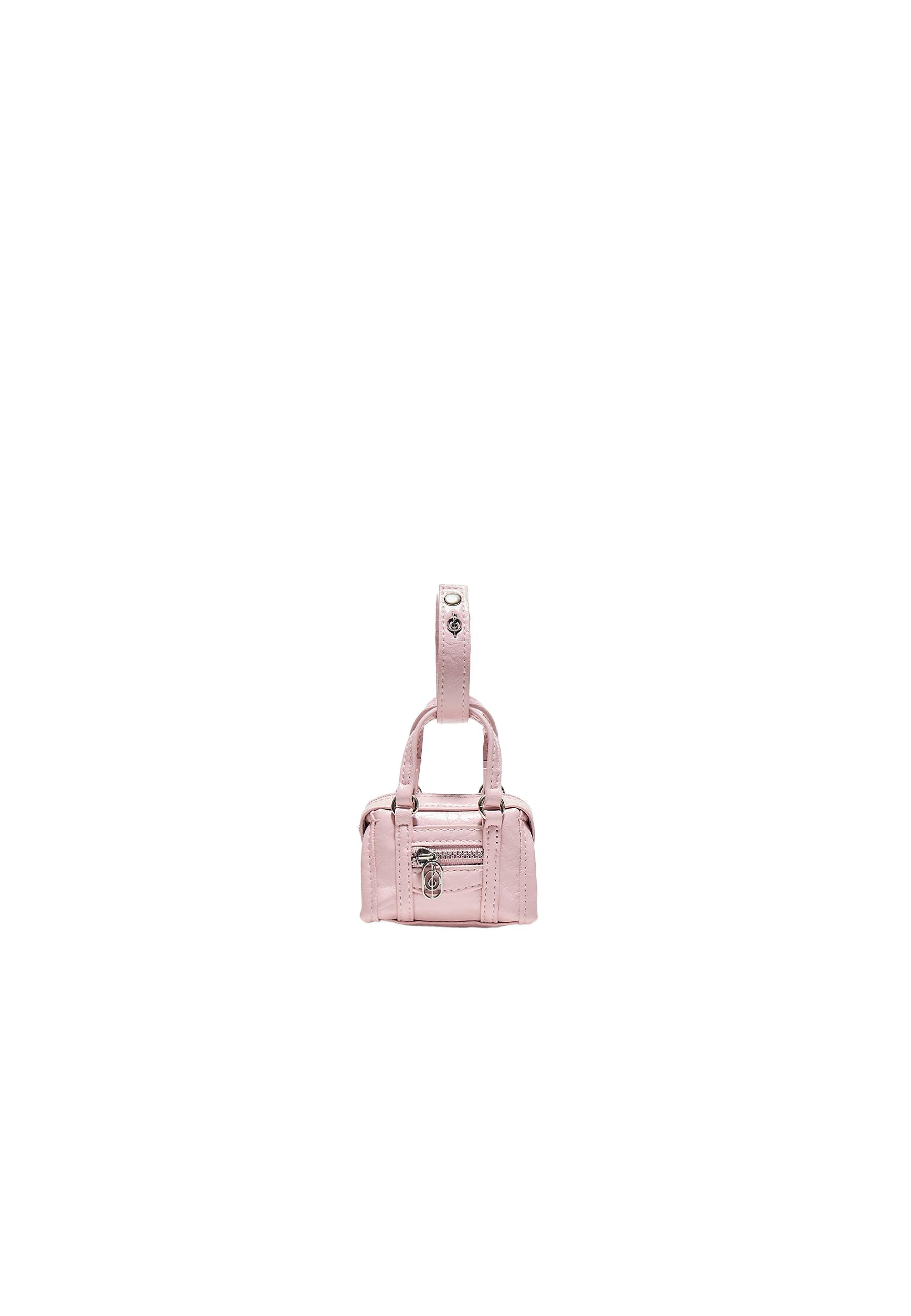 Mini bag charm — Pastel pink