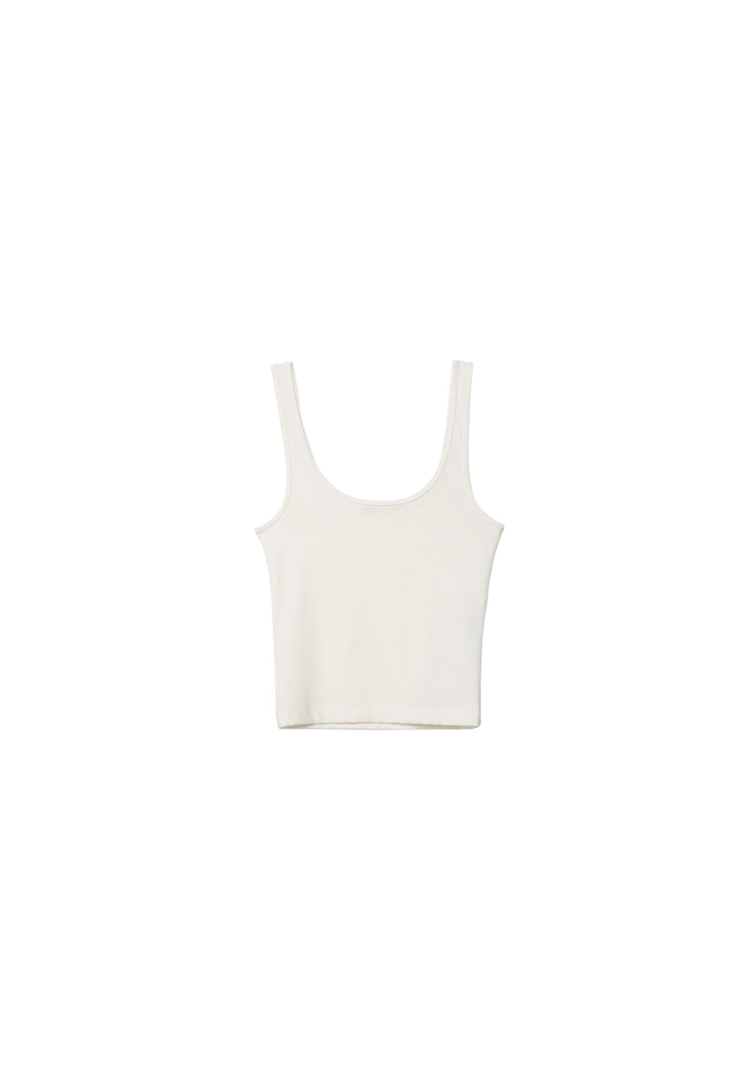 Polyamide T-shirt — Ecru