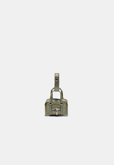 Mini bag charm — Khaki 1