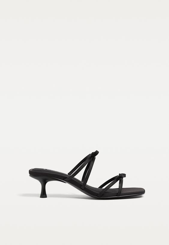 sandalias de tacon lazo