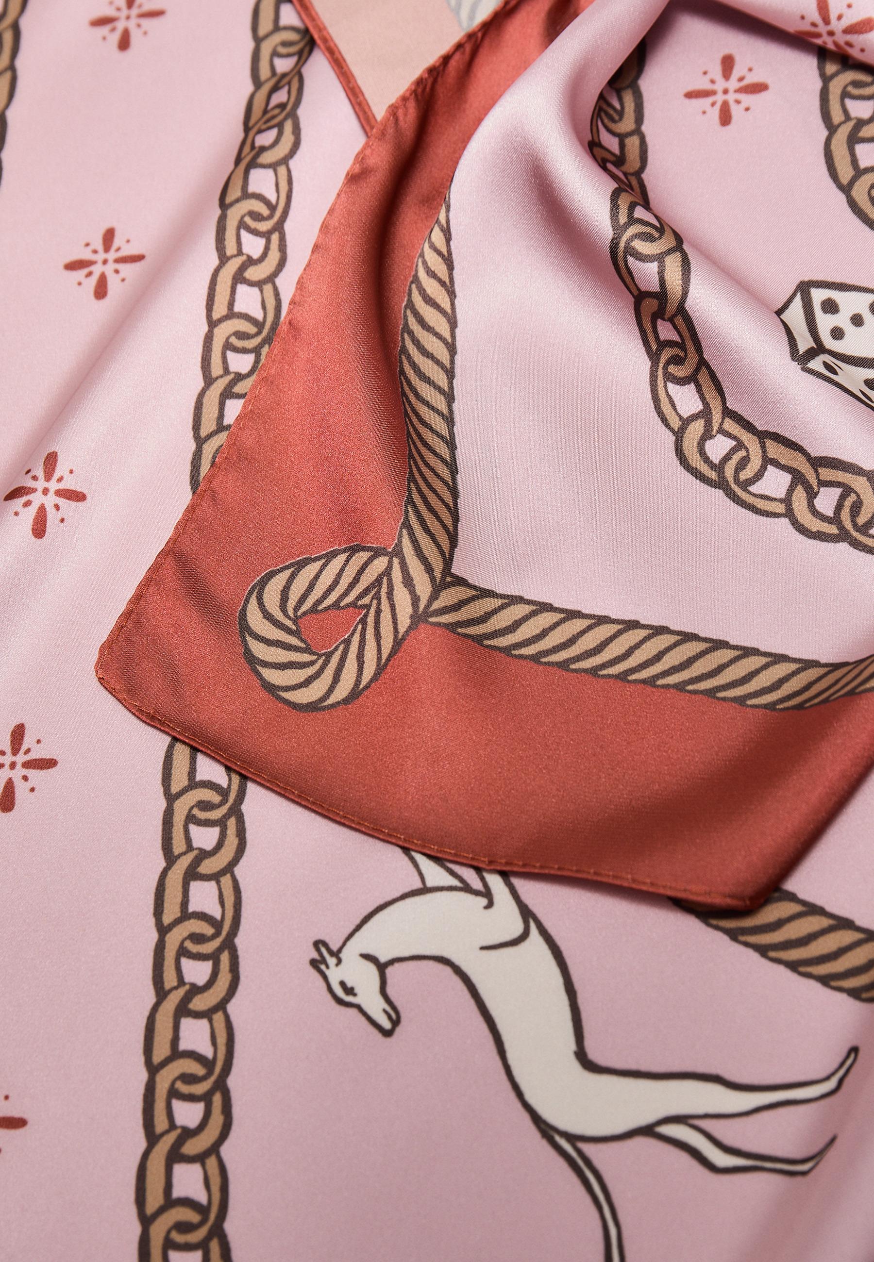 Number 8 ball scarf — Pastel pink
