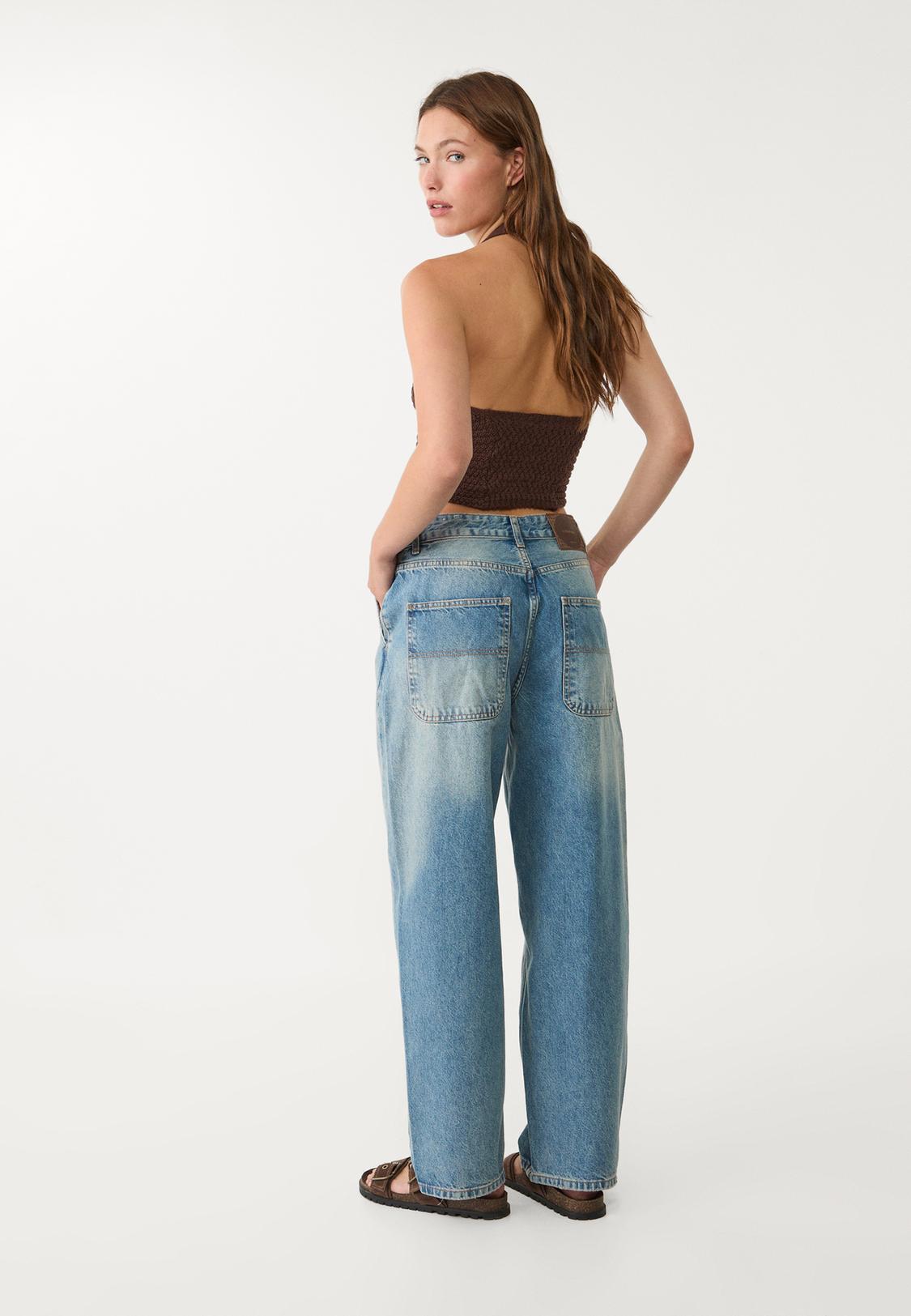 Loose Fit Stradivarius Pantalon Baggy Low Waist Baggy Jeans