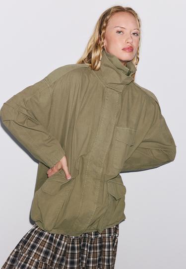 Oversize parka with pockets — Khaki 3