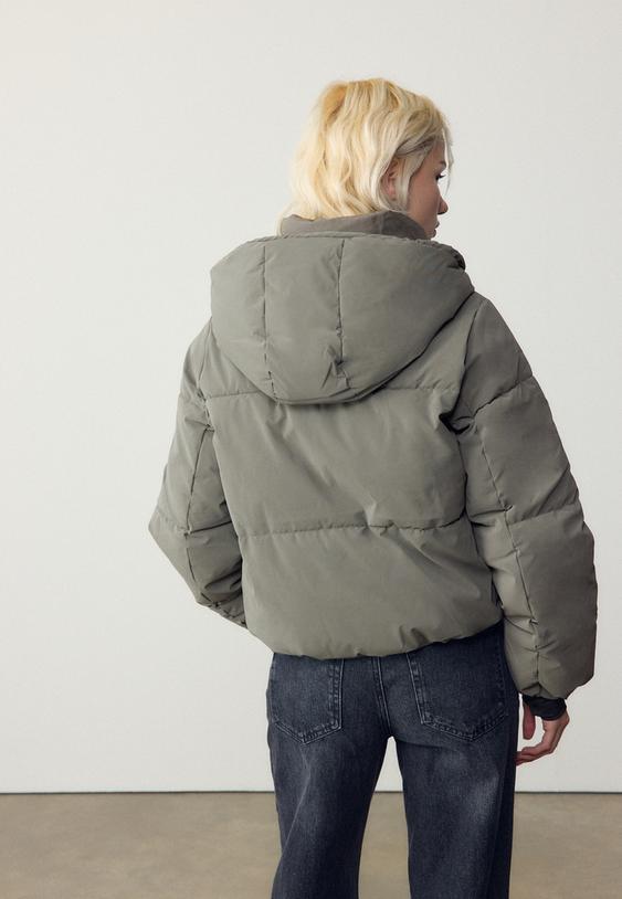 cazadora acolchada capucha
