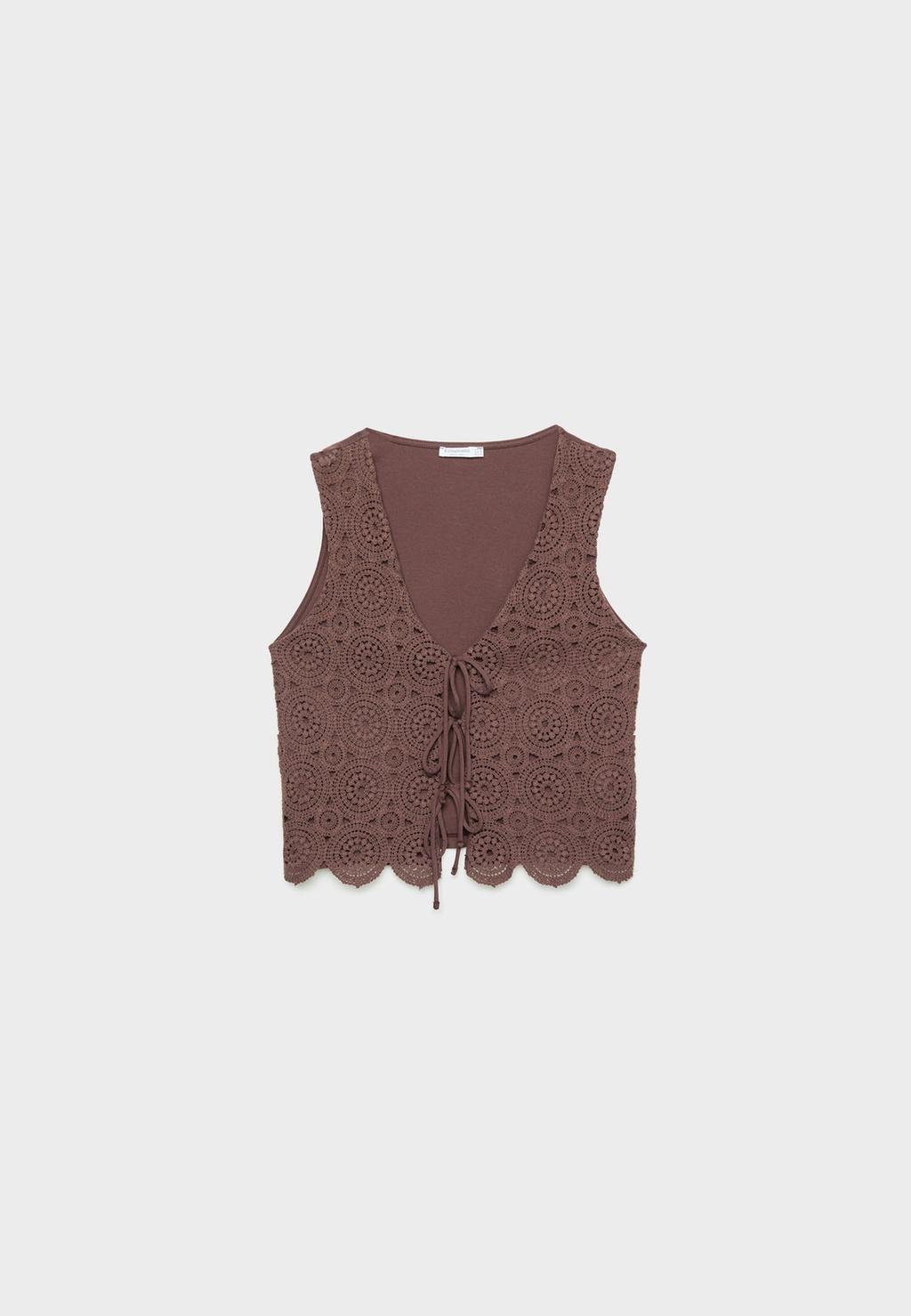 Gilet combiné crochet