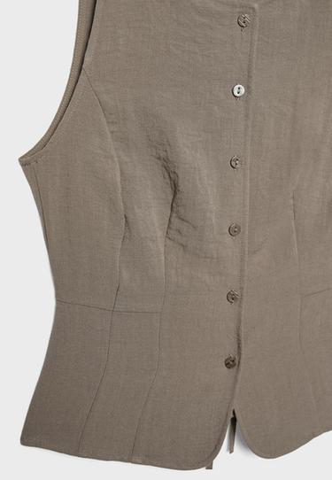 Buttoned waistcoat — Brown 8
