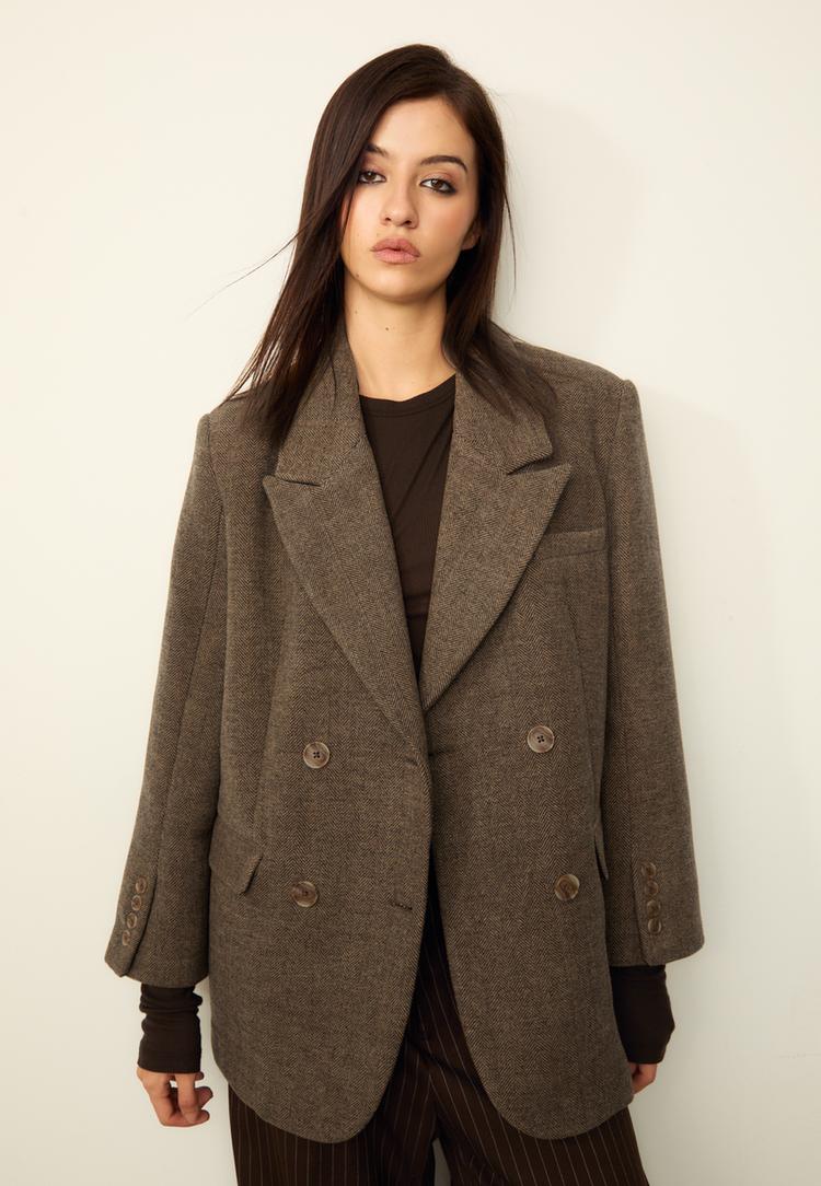 americana oversize cruzada espiga