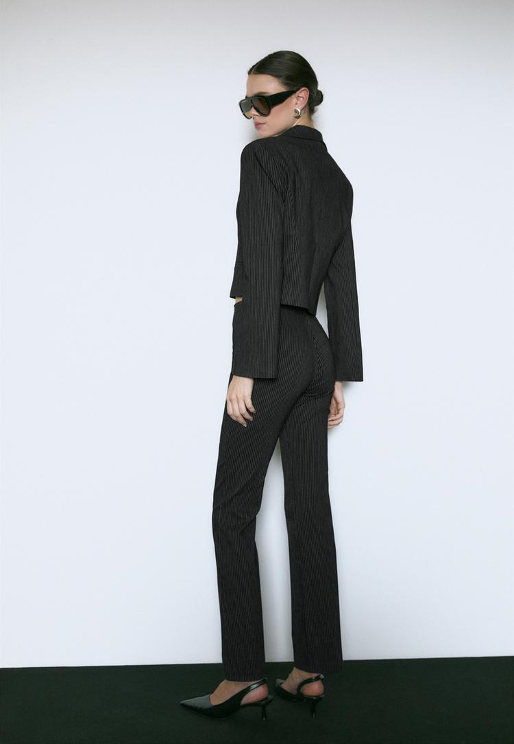 pantalon slim fit rayas