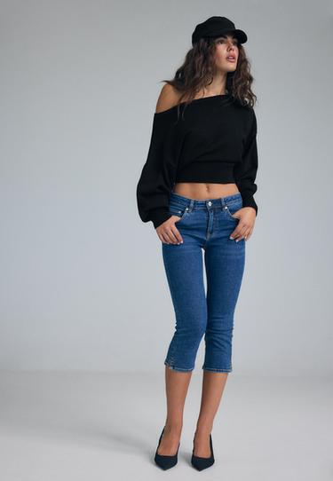 Capris jeans — MEDIUM DENIM WASH 2
