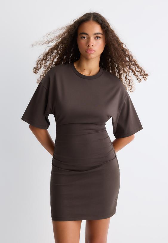 vestido corto camiseta