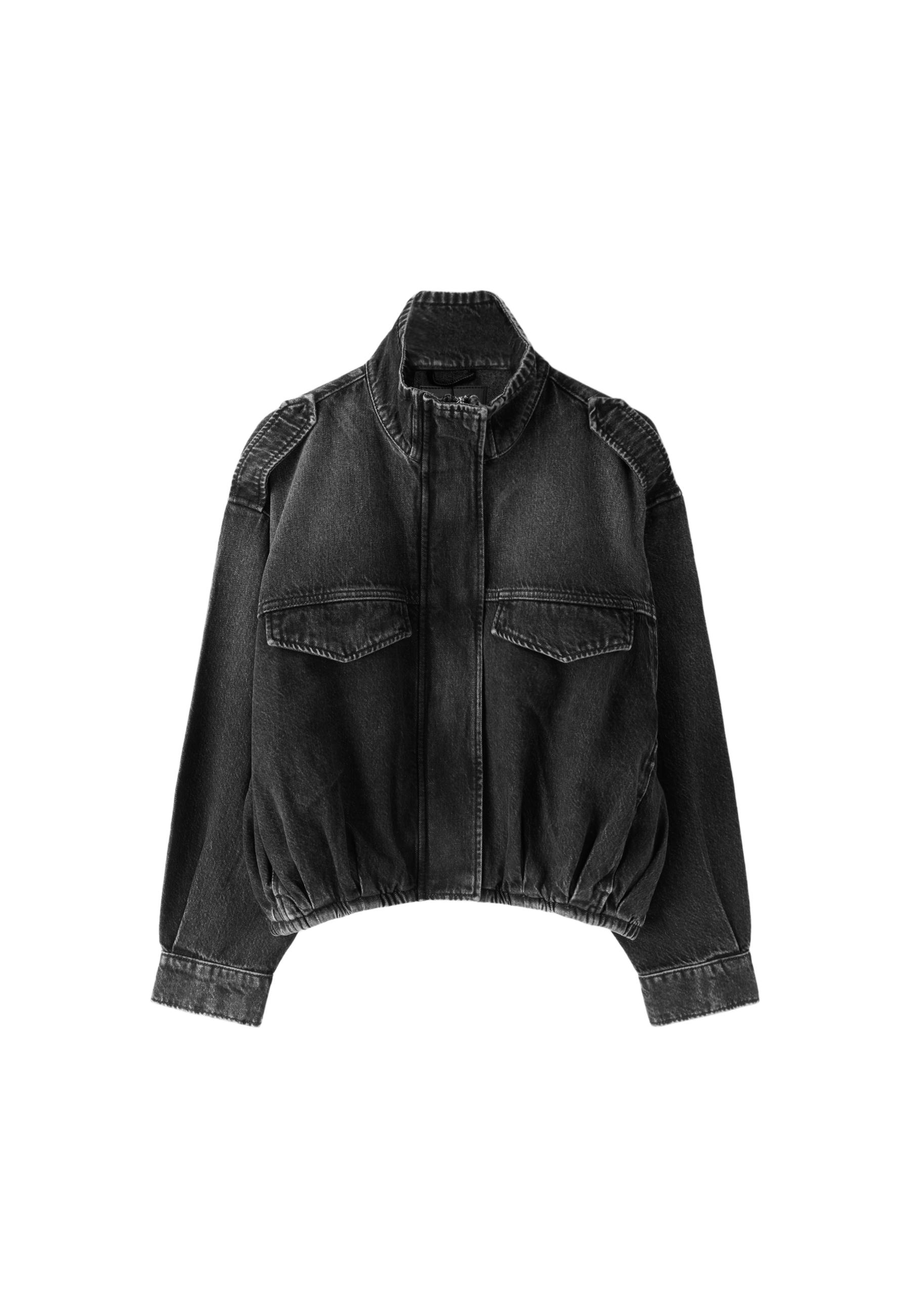 Stradivarius Balon kesim denim ceket görsel 7