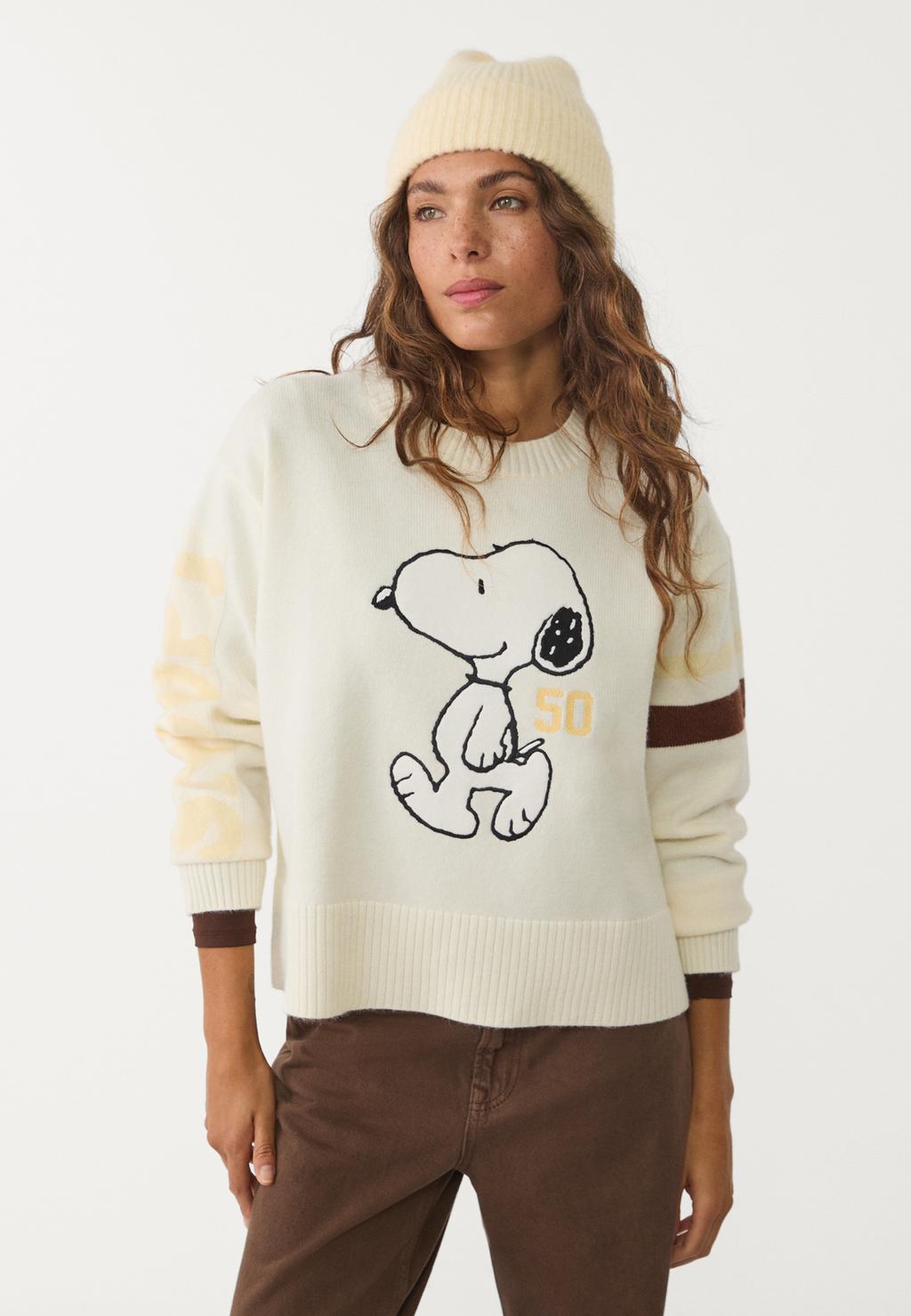 Pull en maille Snoopy