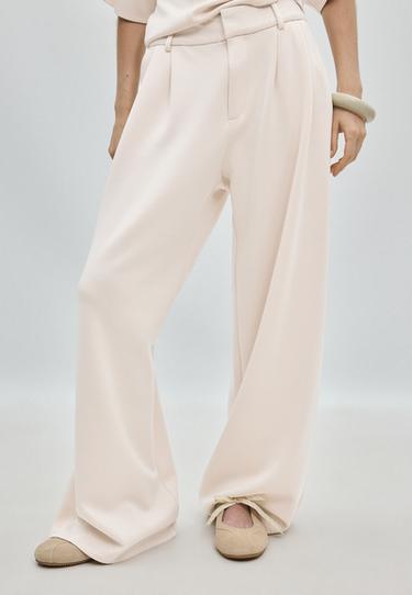 Soft-touch smart trousers — Stone 3