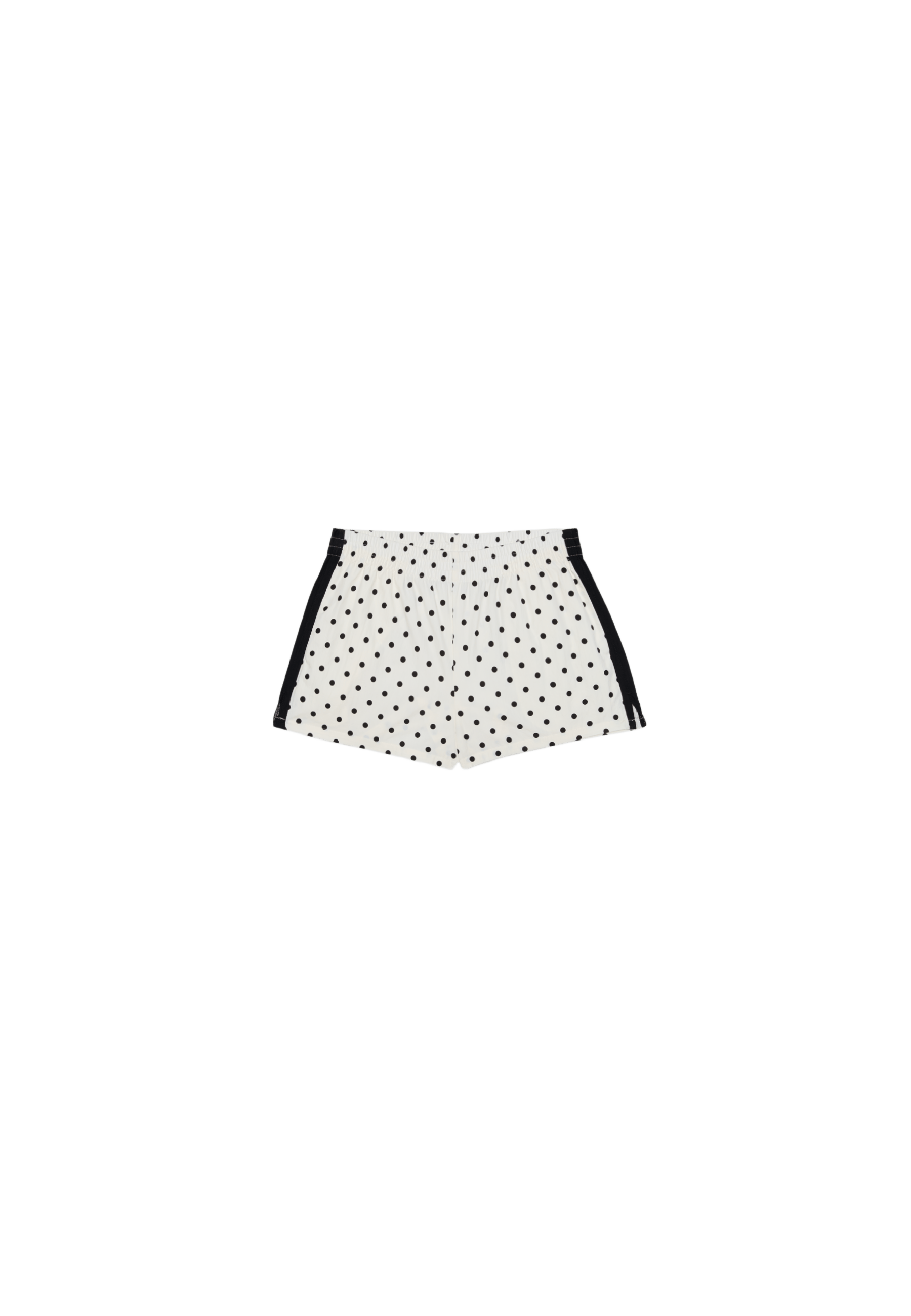 Technical polka dot shorts — Ecru