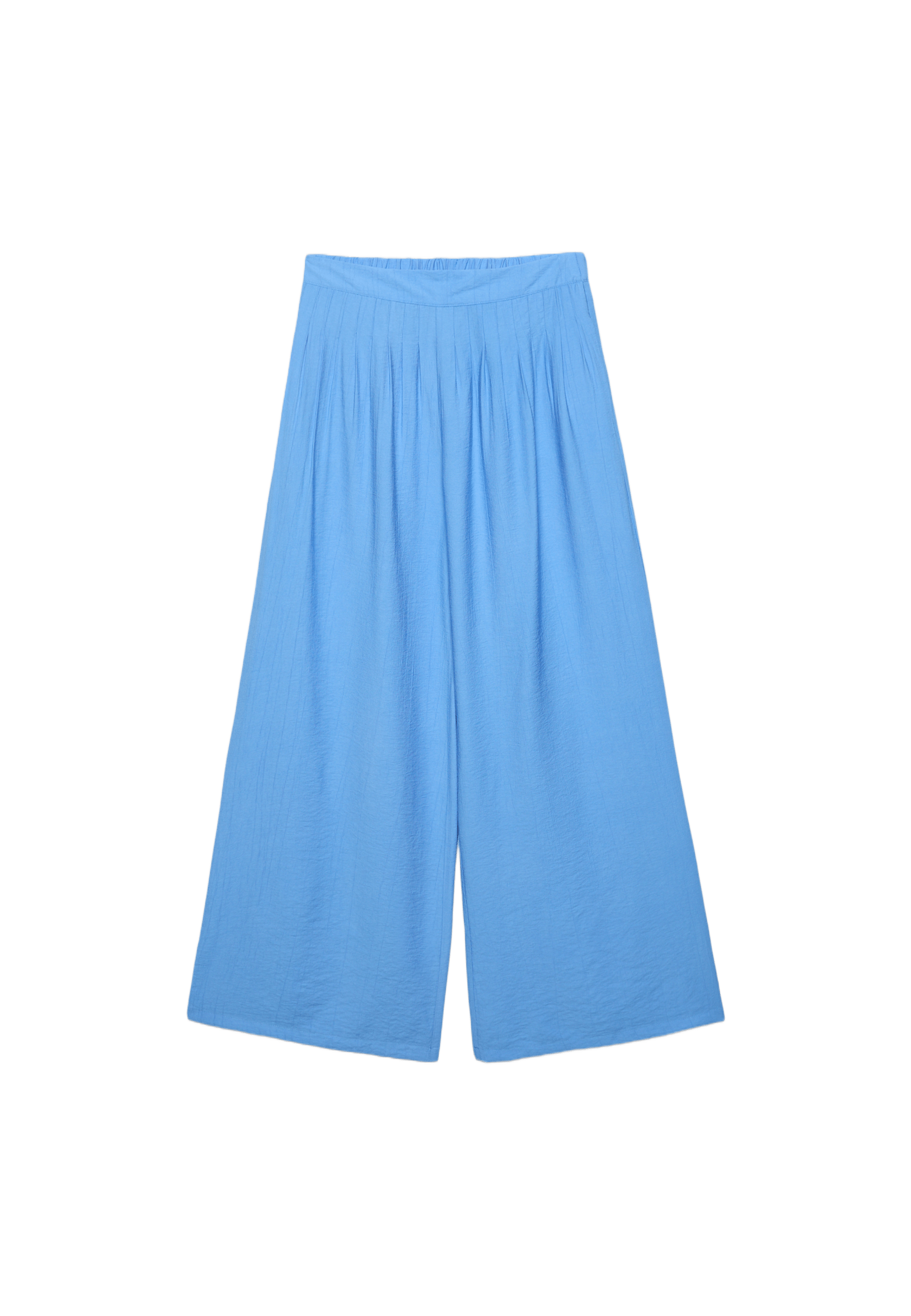 Darted palazzo trousers — Blue