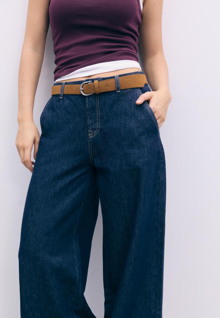 jeans fluido cinturon