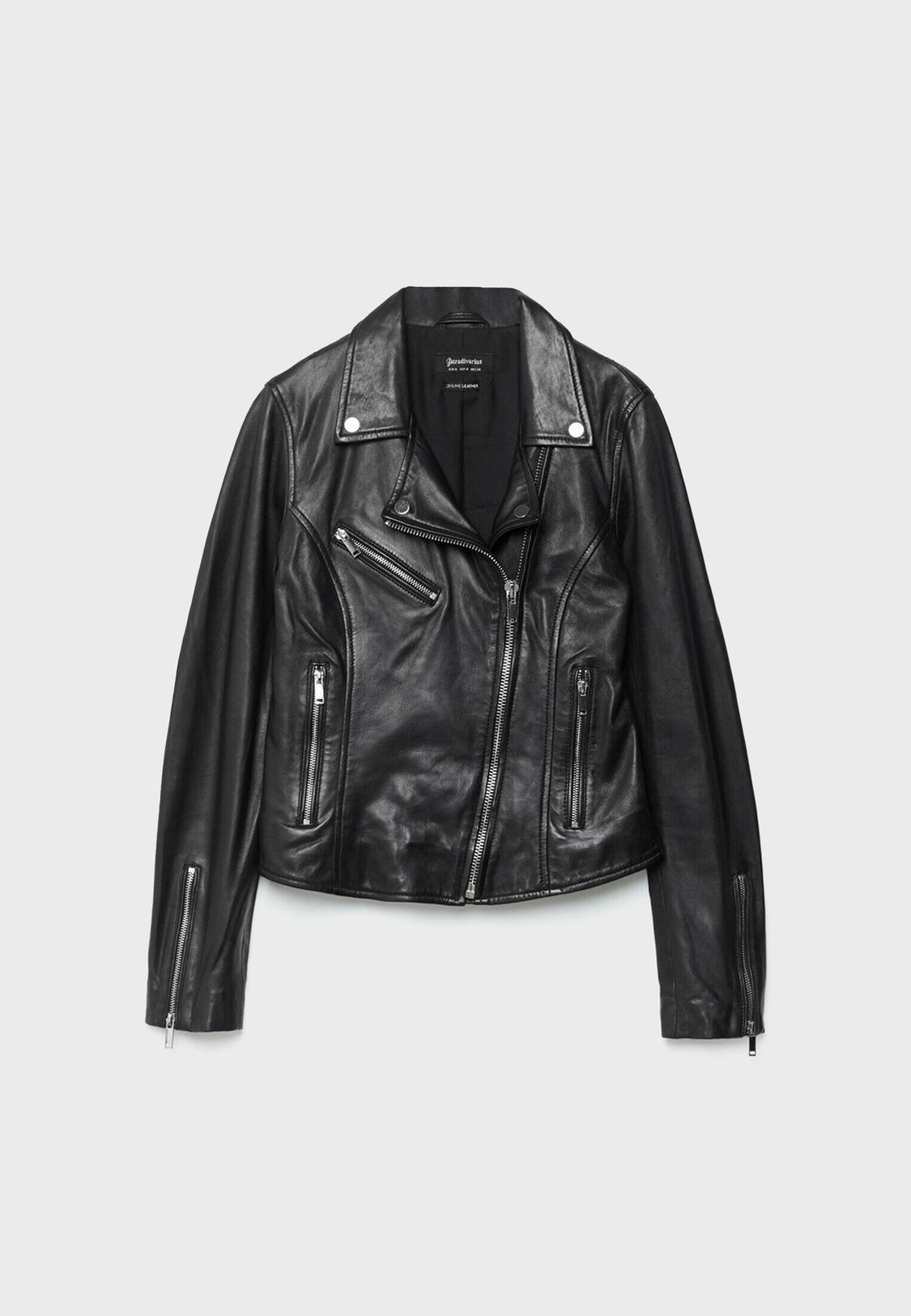 Chaqueta Cuero Chamarras De Piel Para Hombre Zara Hombre Abrigo