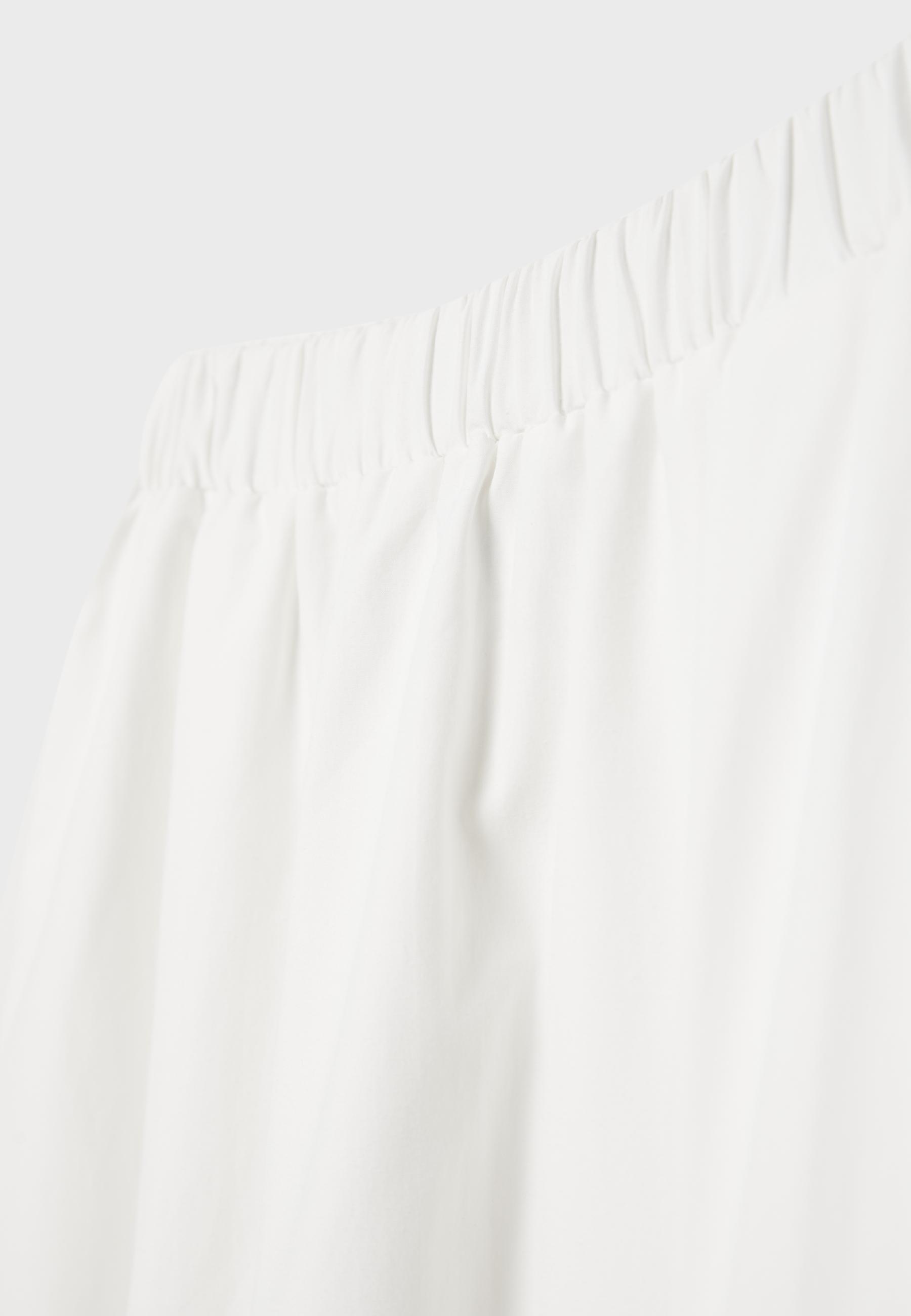 Poplin layered skirt