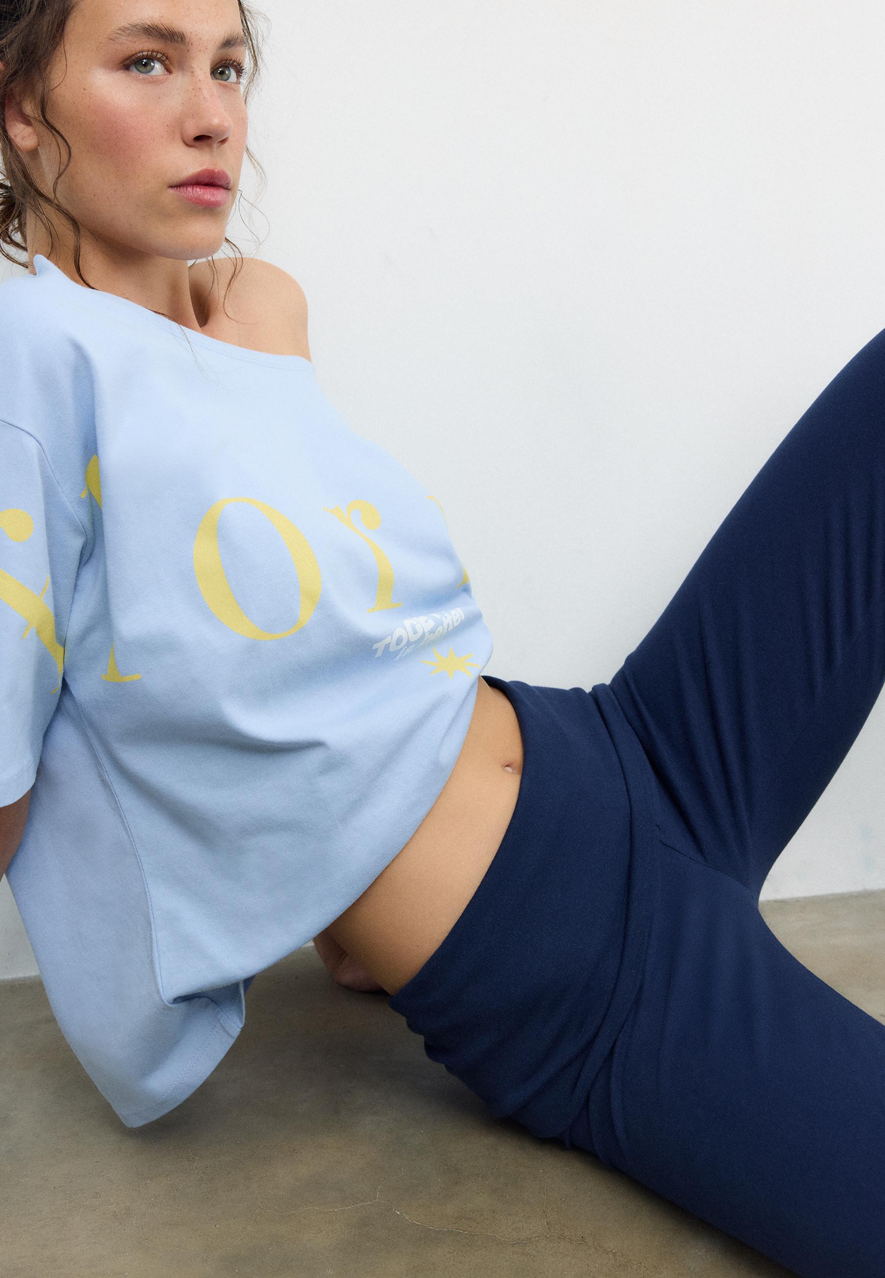 Flared leggings — Dark blue