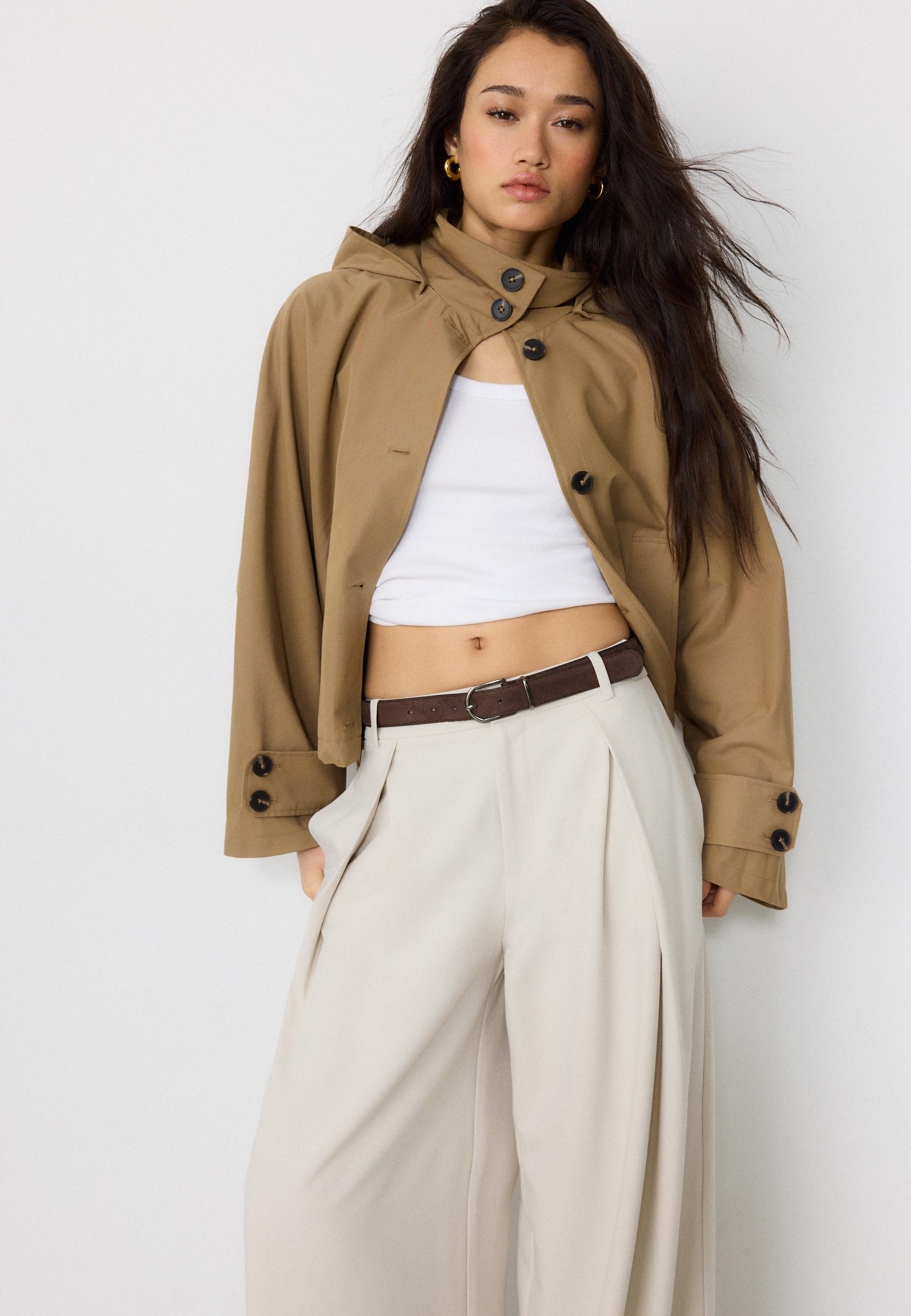 Maxi pensli kemerli pantolon - Görsel 5