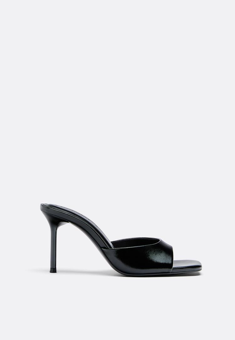 sandalias tacon mule