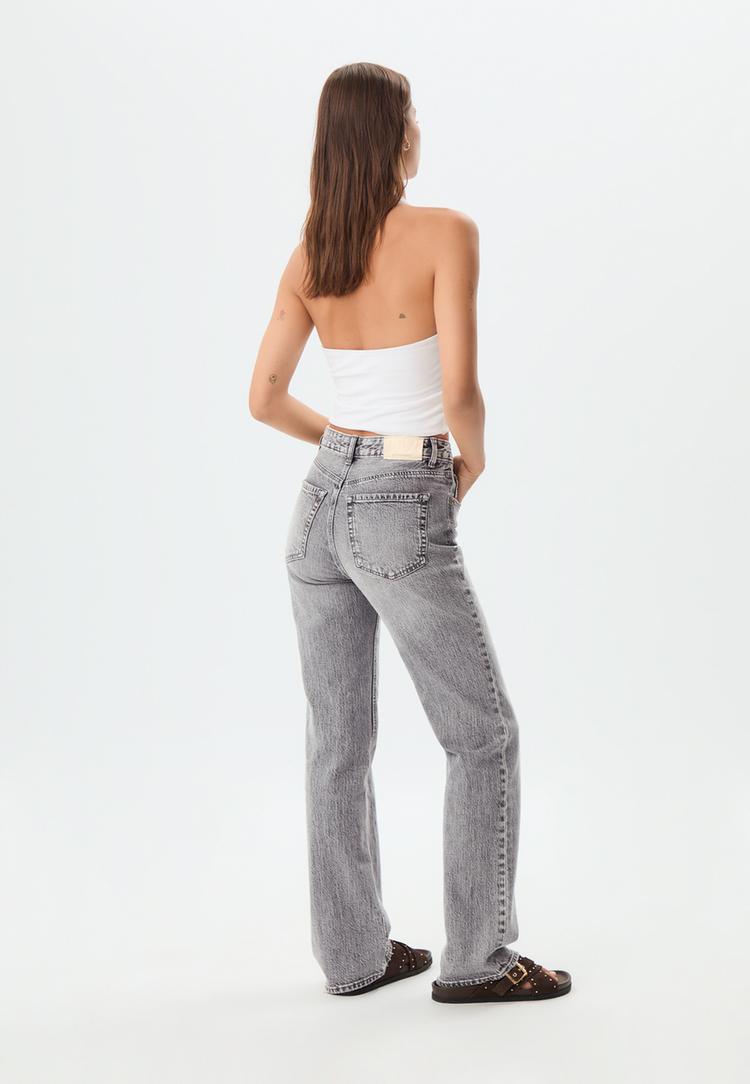 d98 jeans straight efecto vintage