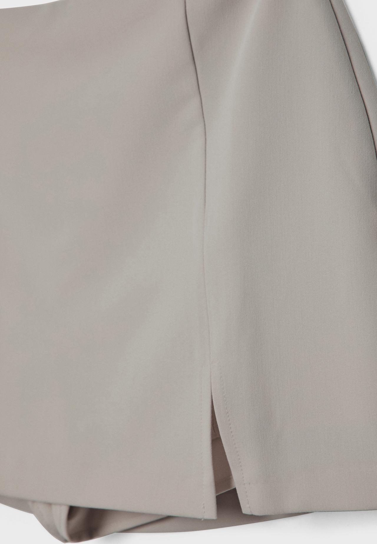 Side split skort — Brown