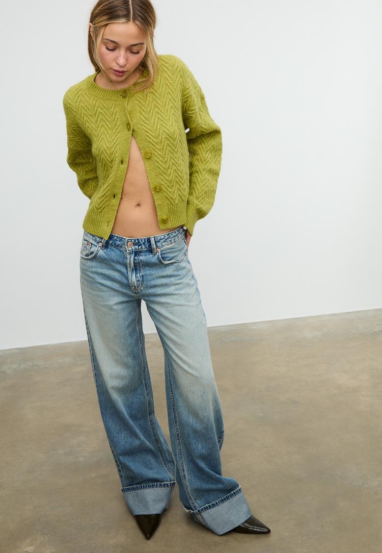 zopfstrickjacke