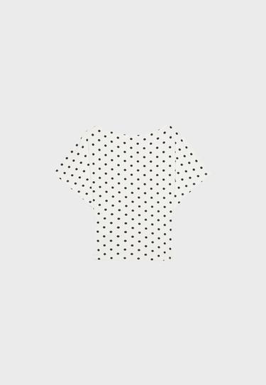 Short sleeve boat neck T-shirt — Ecru 8