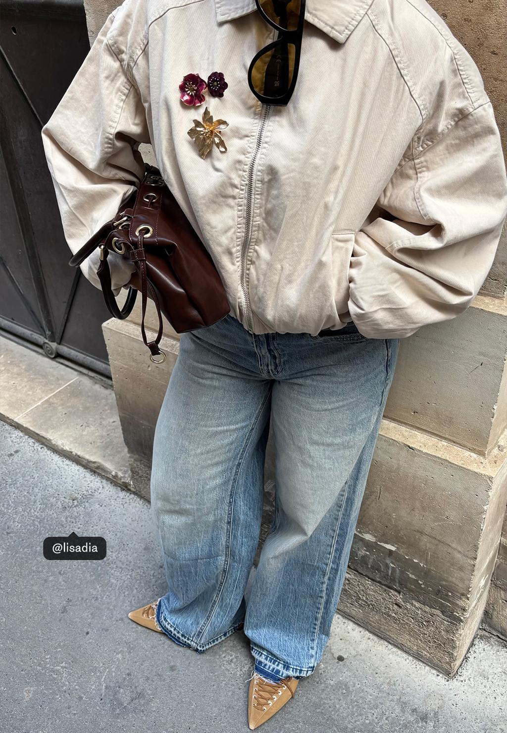 D91 Low wide-leg jeans