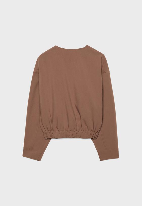 Bisiklet yaka şişme ceket - Görsel 7