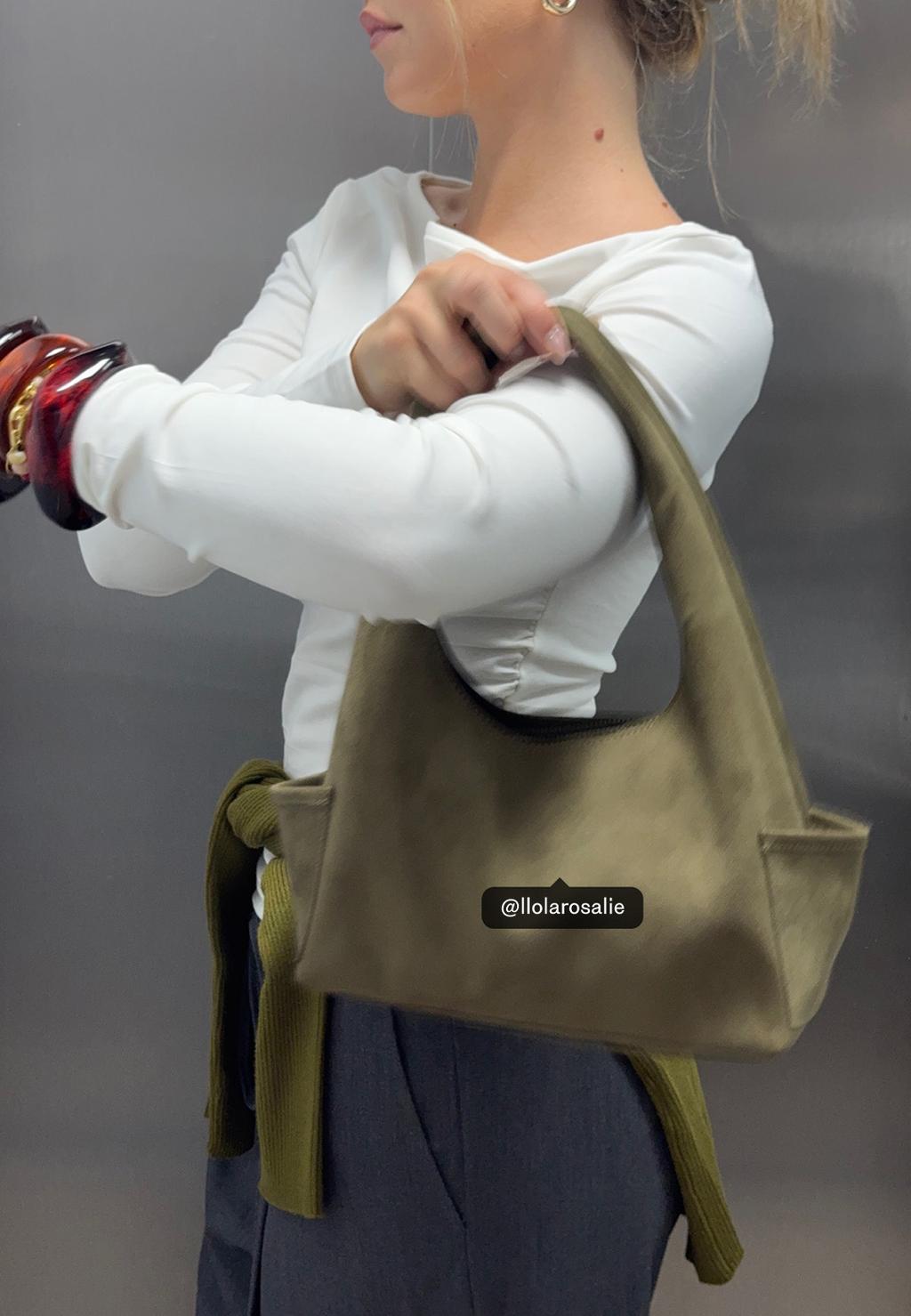 Bolso hombro bolsillos efecto ante