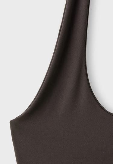 Halter neck top — Brown 7