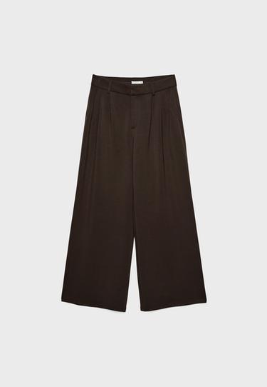 Soft-touch smart trousers — Brown 7