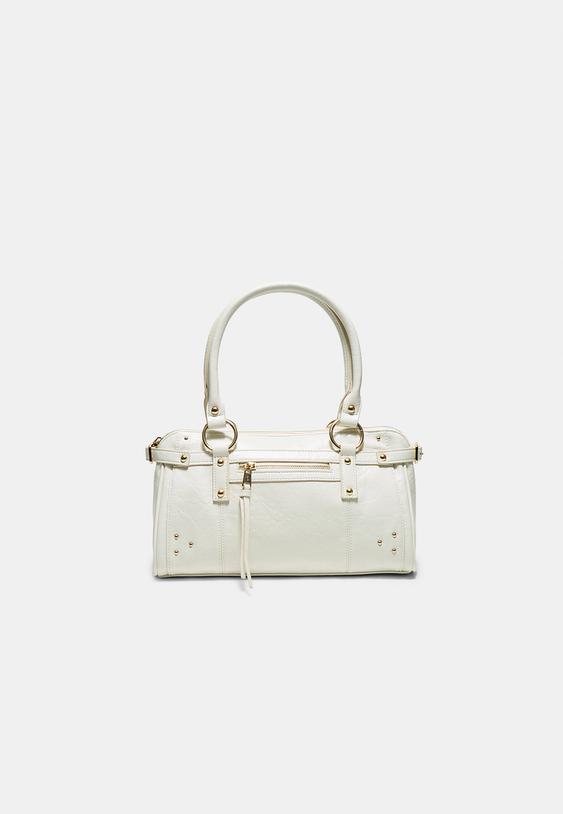sac porte epaule a clous et poche