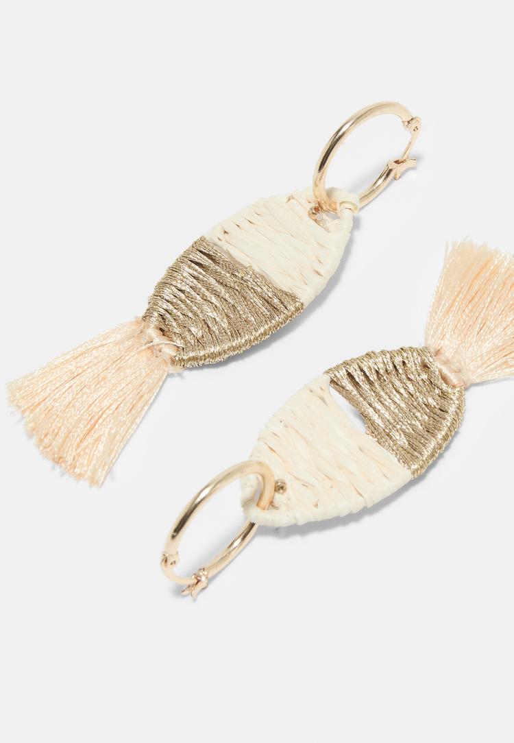  Stradivarius Σκουλαρίκι Με Ψάρι Εκρού Os - 3