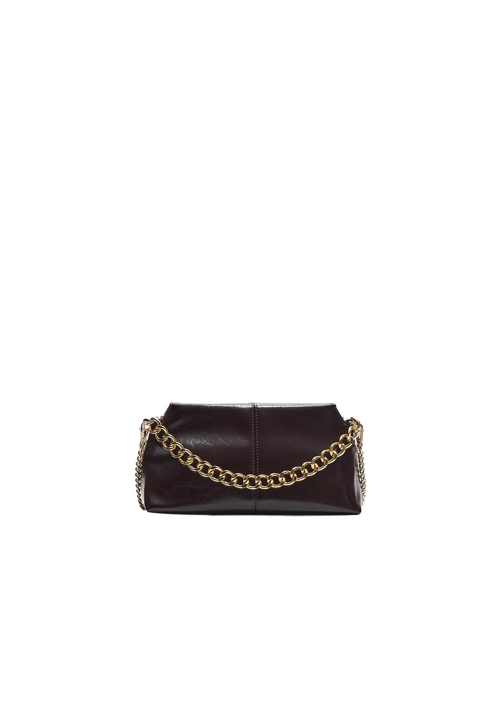Sac bandoulière anse fausse fourrure