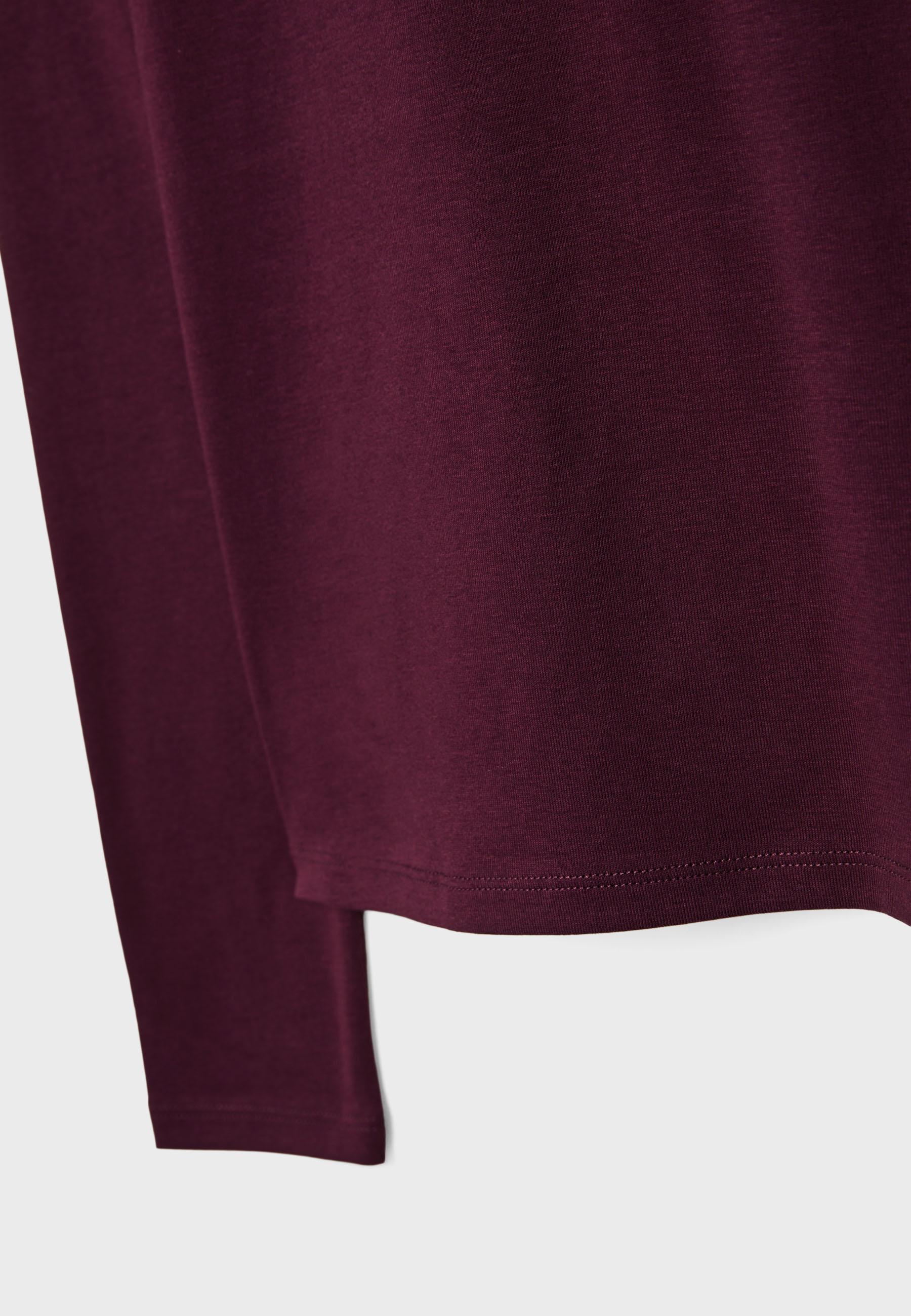 Basic long sleeve T-shirt — AUBERGINE