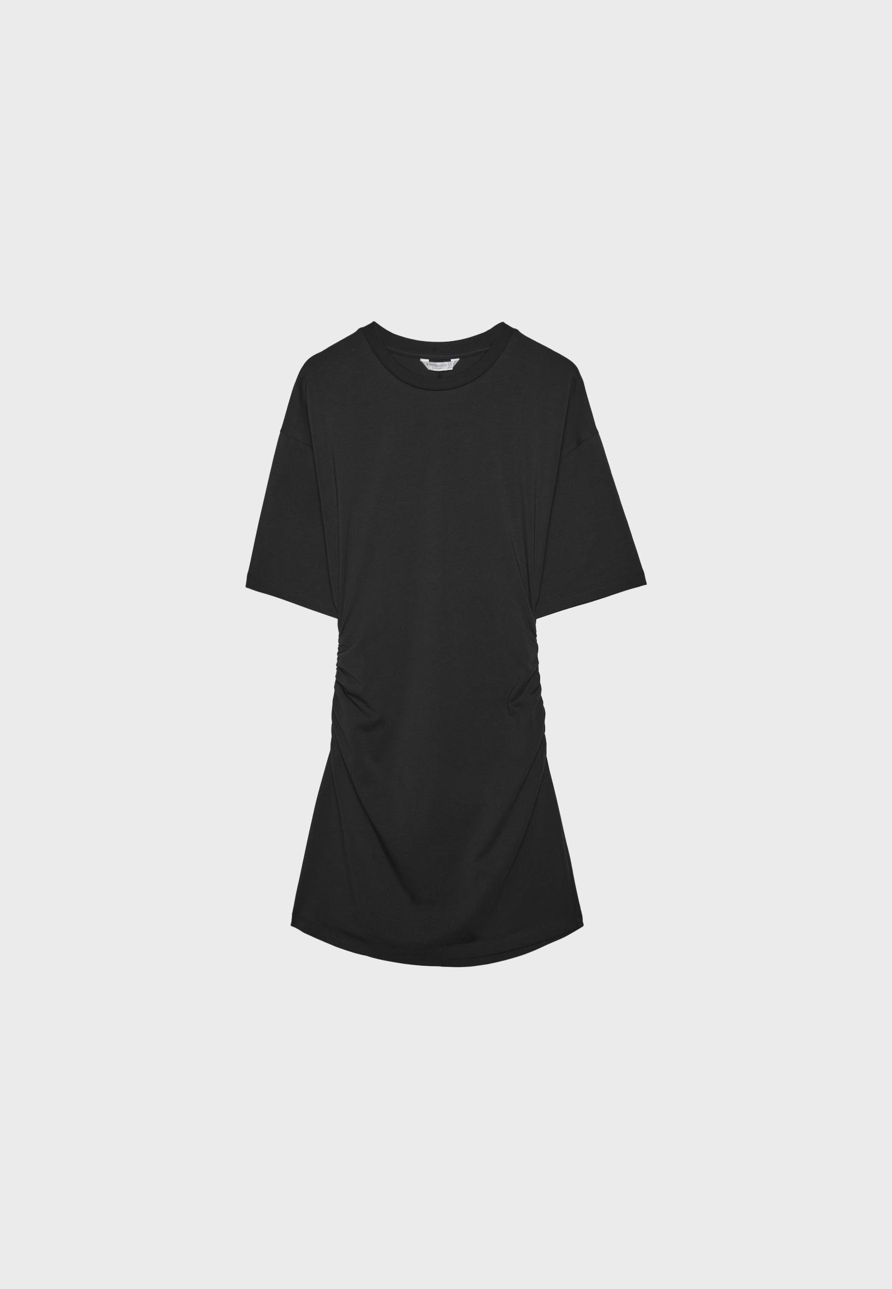 Short T-shirt dress — Black