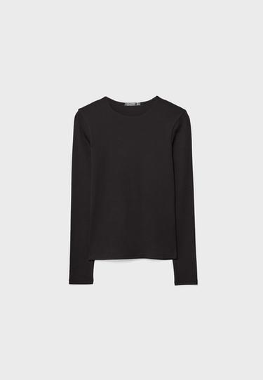 Basic long sleeve T-shirt — Black 7